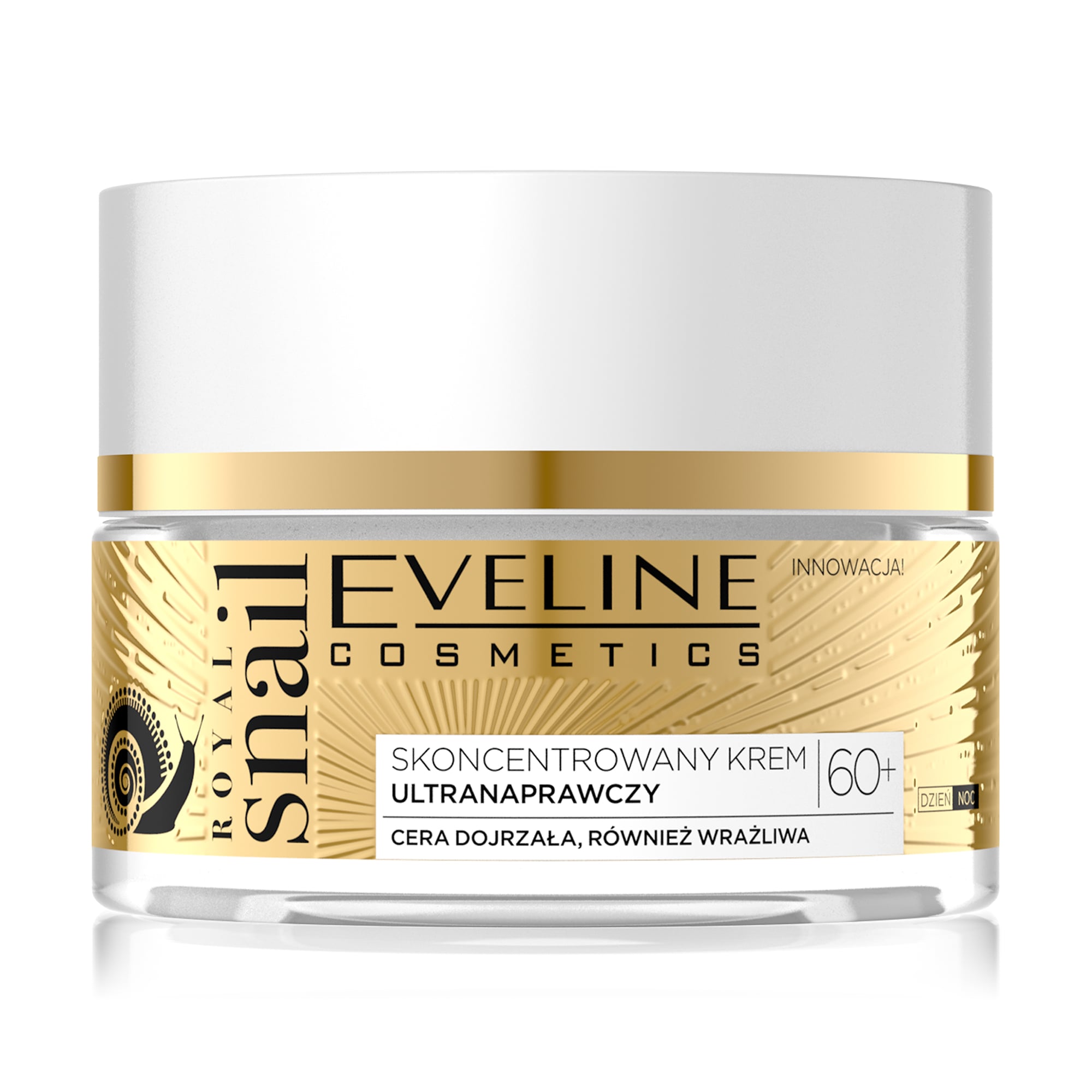 Ультравідновлювальний крем-концентрат для обличчя Eveline Cosmetics Royal Snail для зрілої та чутливої шкіри, 60+, 50 мл