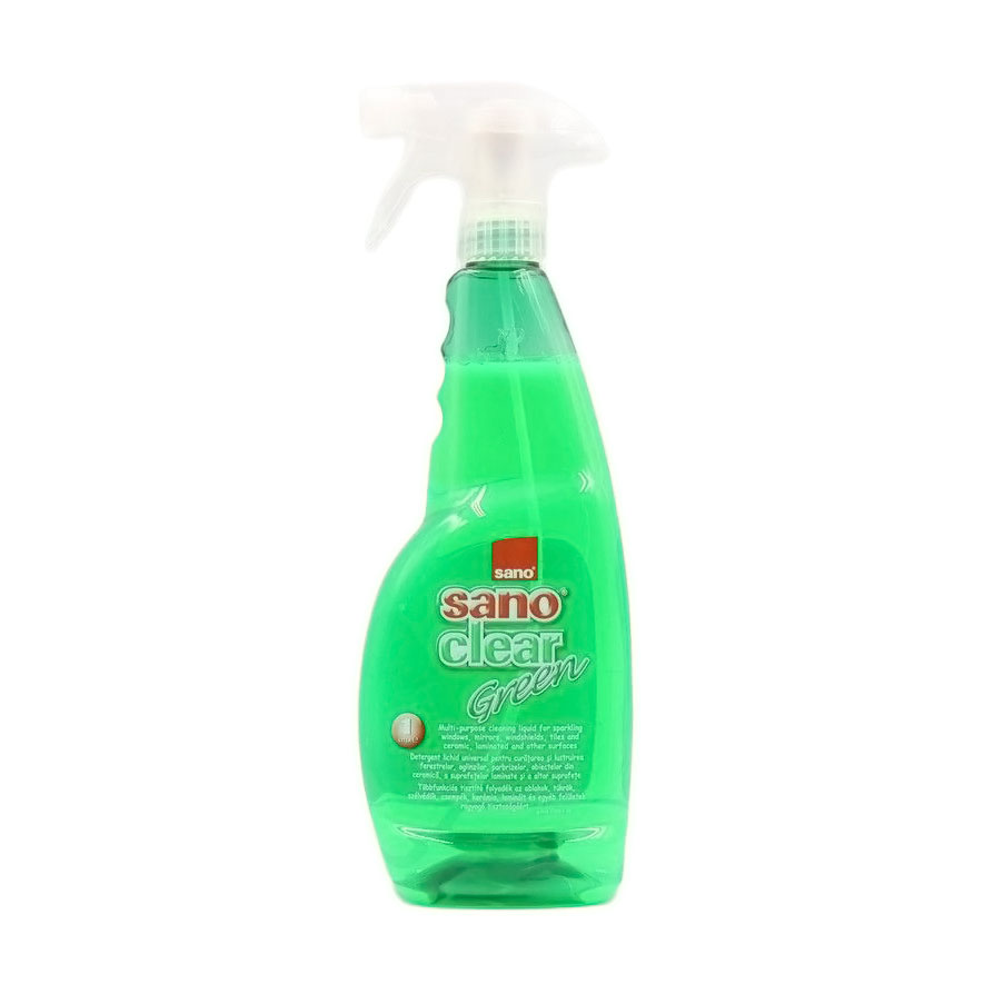 Уцінка! Засіб для миття скла та вікон SANO Clear Green, 1 л