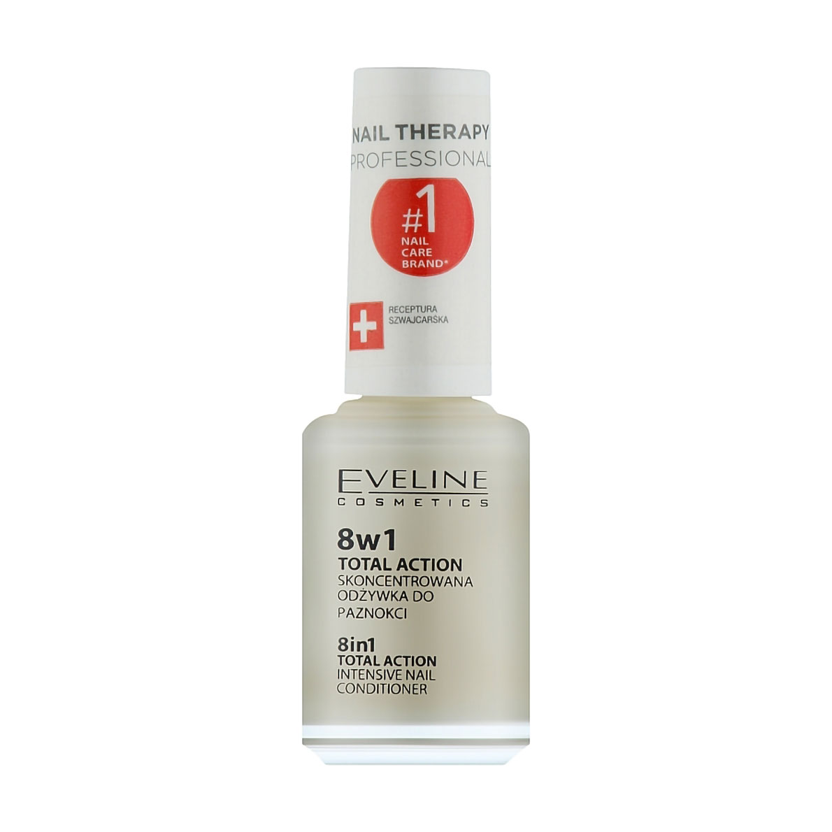 Засіб для відновлення нігтів Eveline Cosmetics Nail Therapy Professional 8 in 1 Total Action, 12 мл